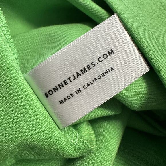 New Sonnet James Quincy Play Dress Green White Colorblock Ponte Knit Size XL - Picture 10 of 10